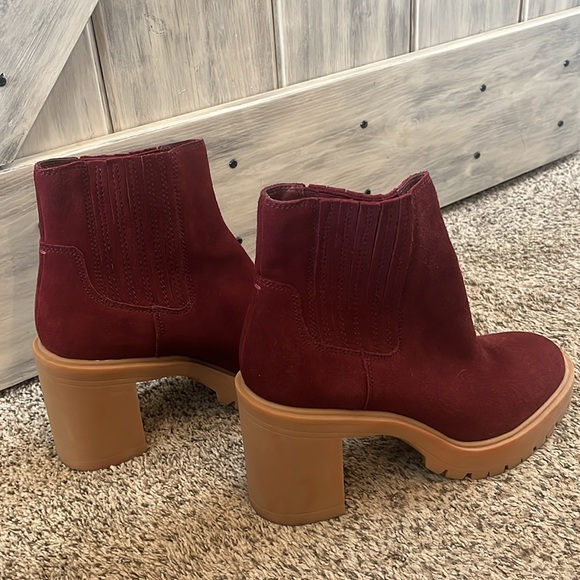 Dolce Vita Caster H2O Waterproof Leather Bootie in Burgundy - Picture 10 of 10